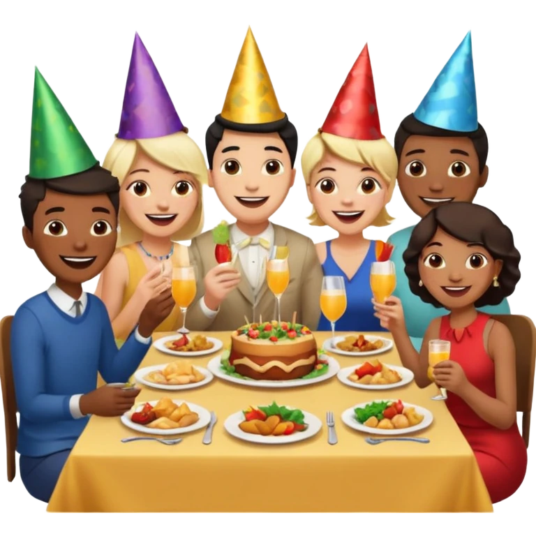 people having dinner emoji