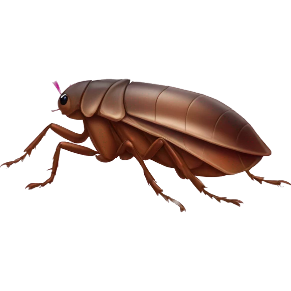 cockroach with pink bow emoji