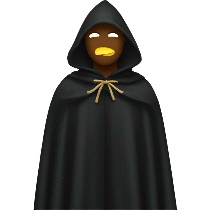 black cloak with stars on it emoji