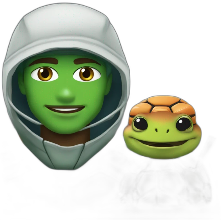 Mbappé with ninja turtle emoji