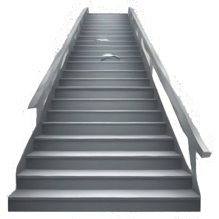 stairs with big tears emoji