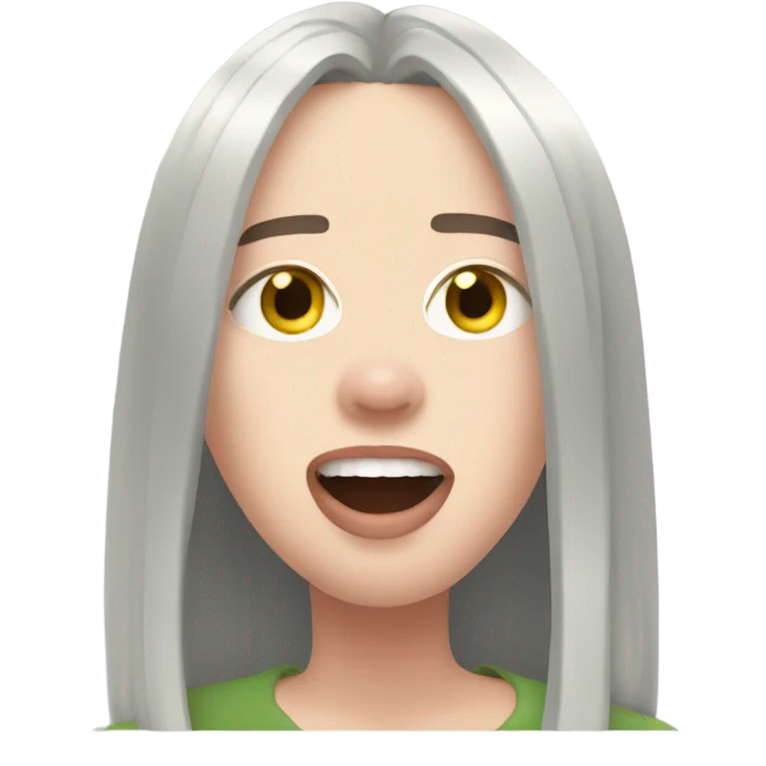 Billie eilish singing  emoji