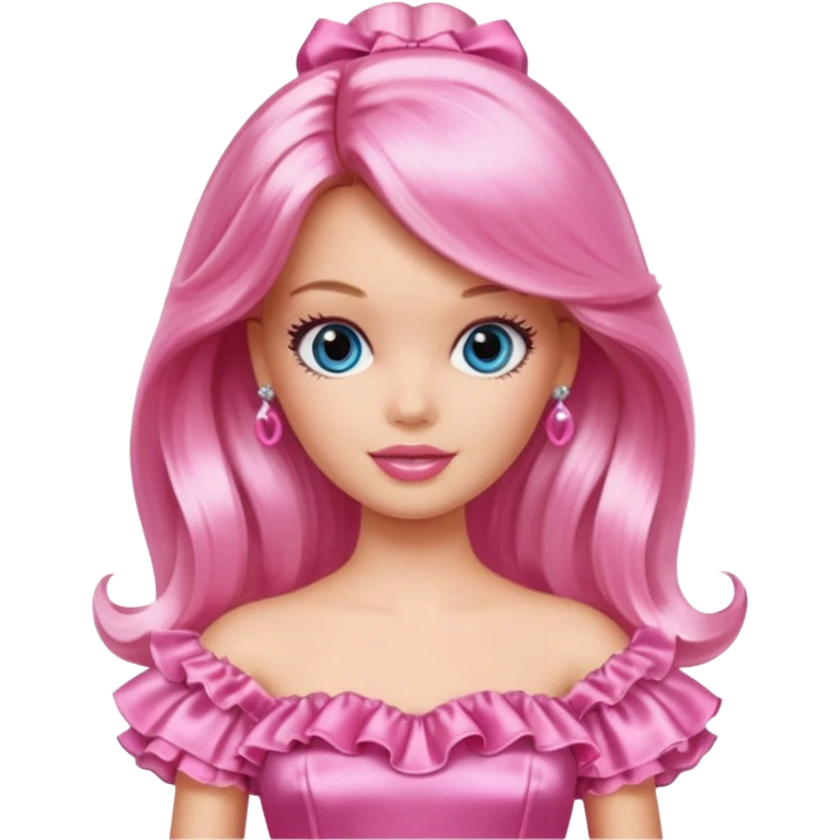 barbie girl dress color emoji