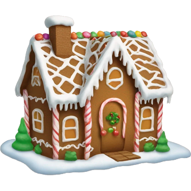 gingerbread house emoji