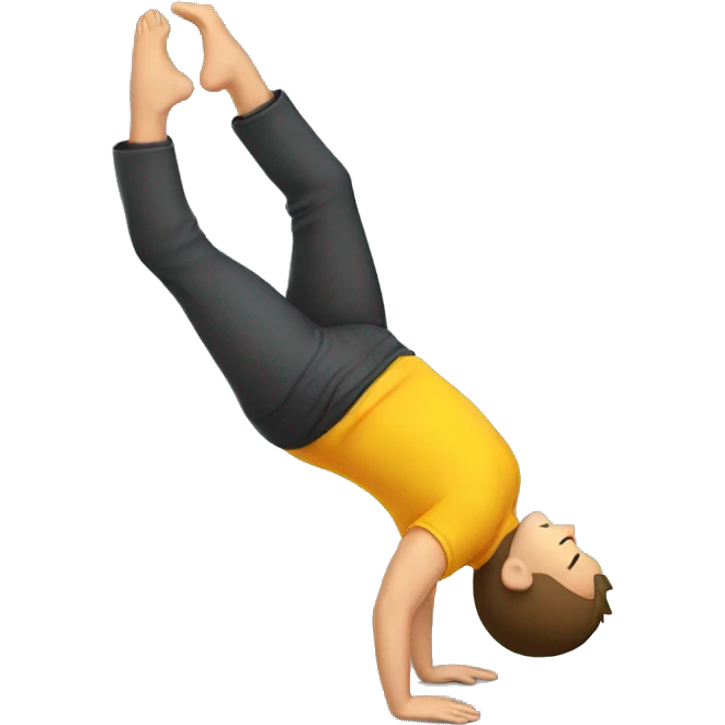 Handstand walk man emoji