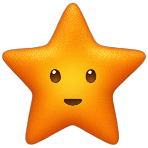 orange star emoji