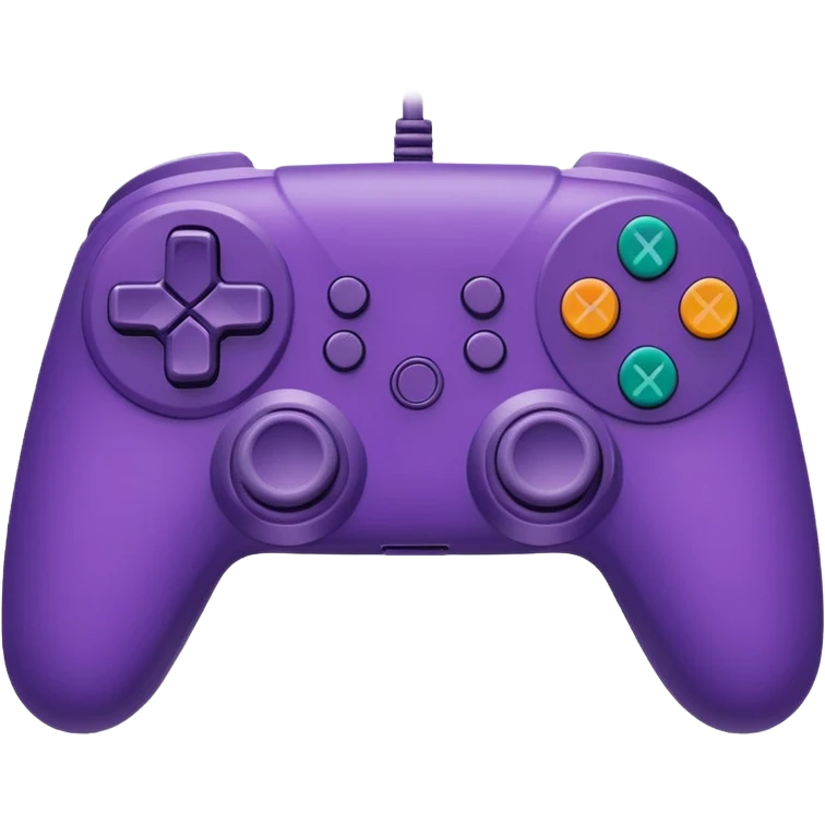 purple gaming controller emoji