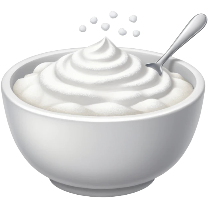 powdered sugar in bowl emoji