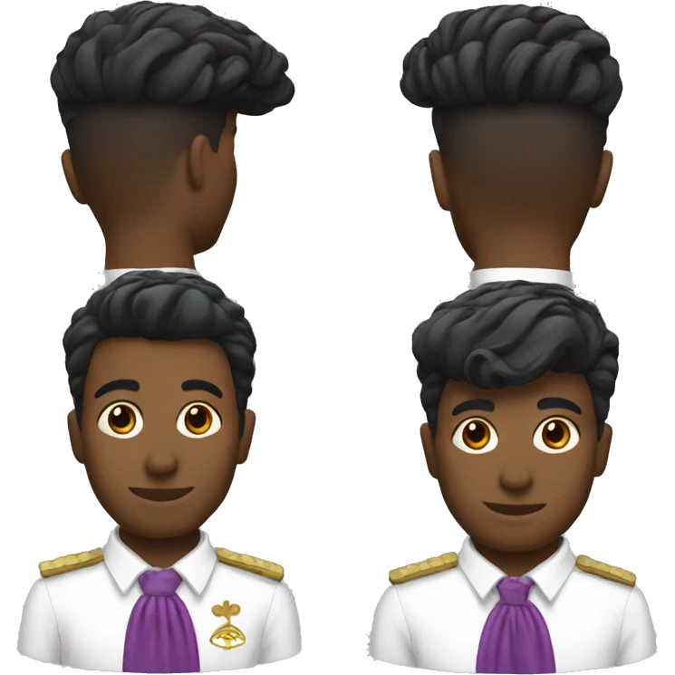 Shriner hair black emoji