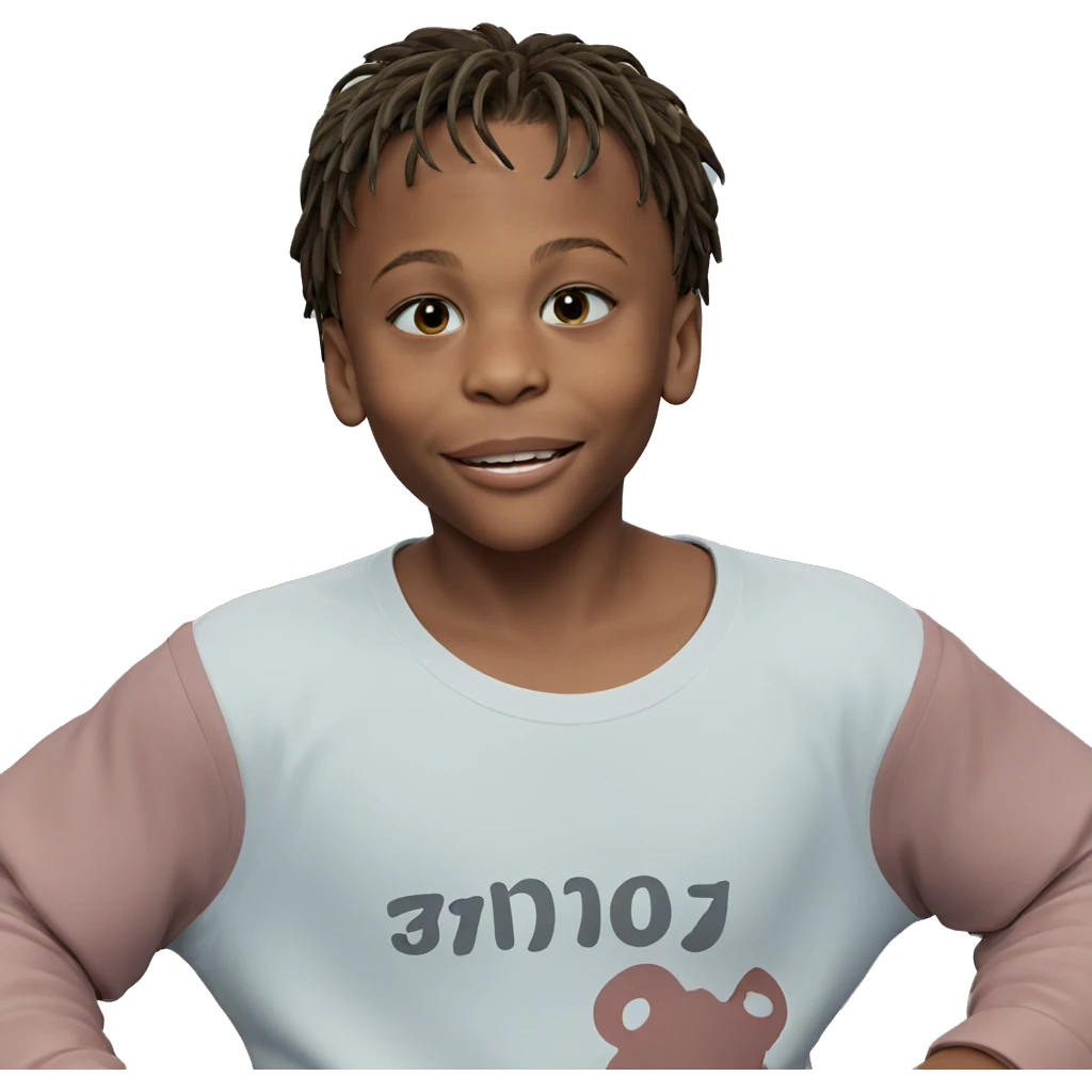 smiling young man in white shirt emoji