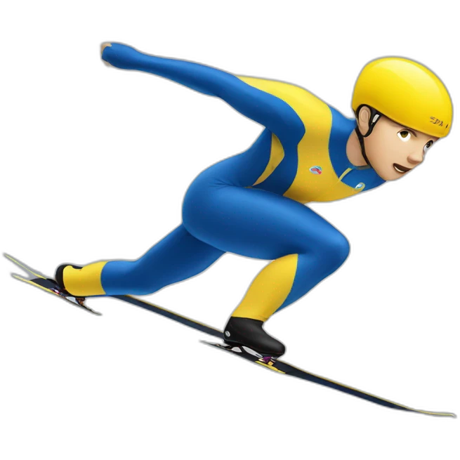 Speed skater  emoji