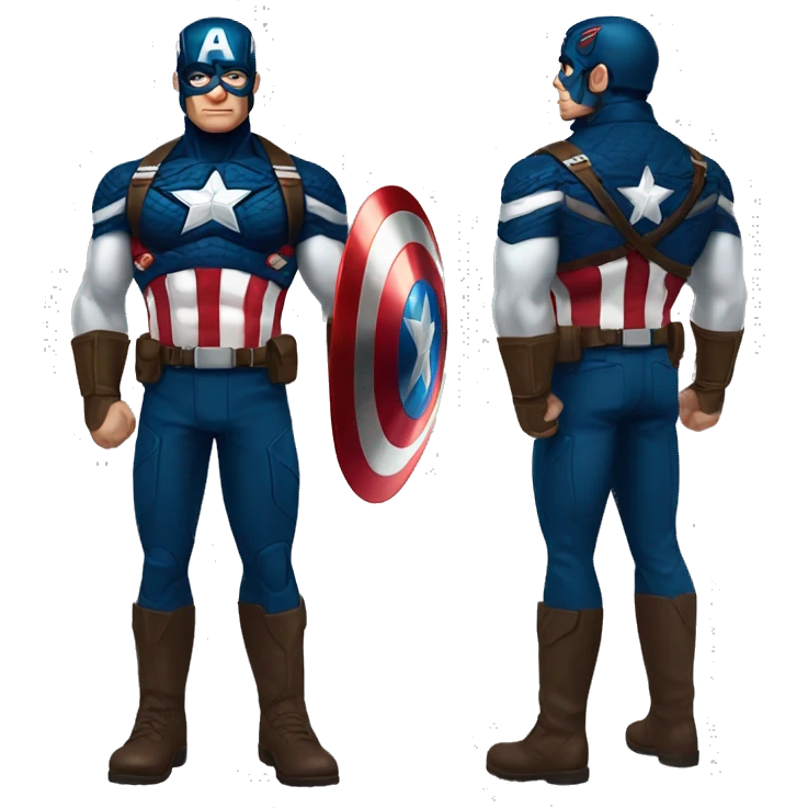 capitan america fullbody emoji