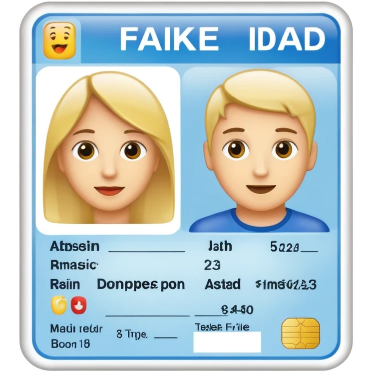 Fake ID emoji