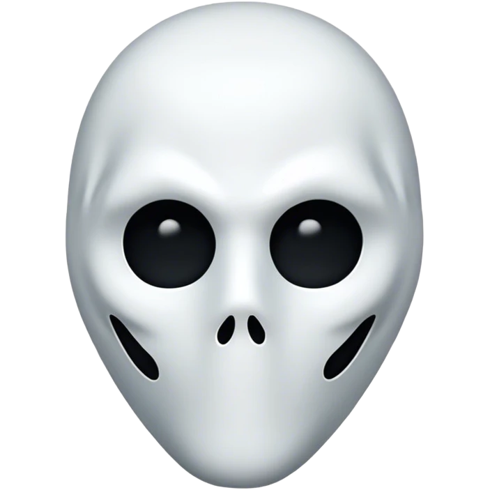 Ghost face scream emoji