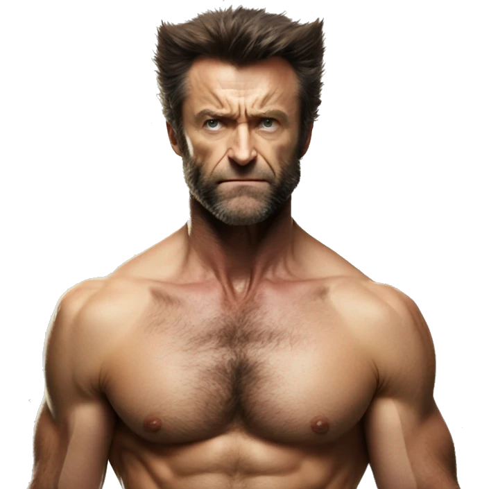 wolverine shirtless  emoji