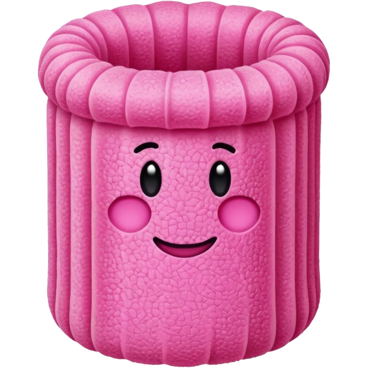 pink loofah emoji
