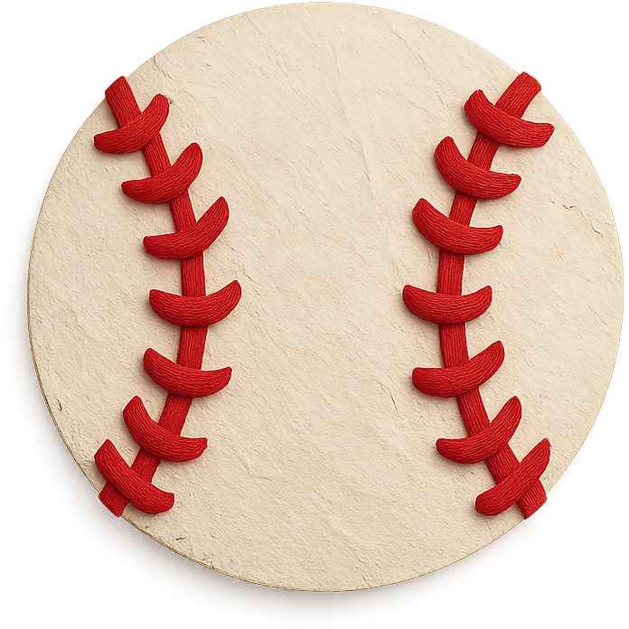 baseball, paper craft style emoji