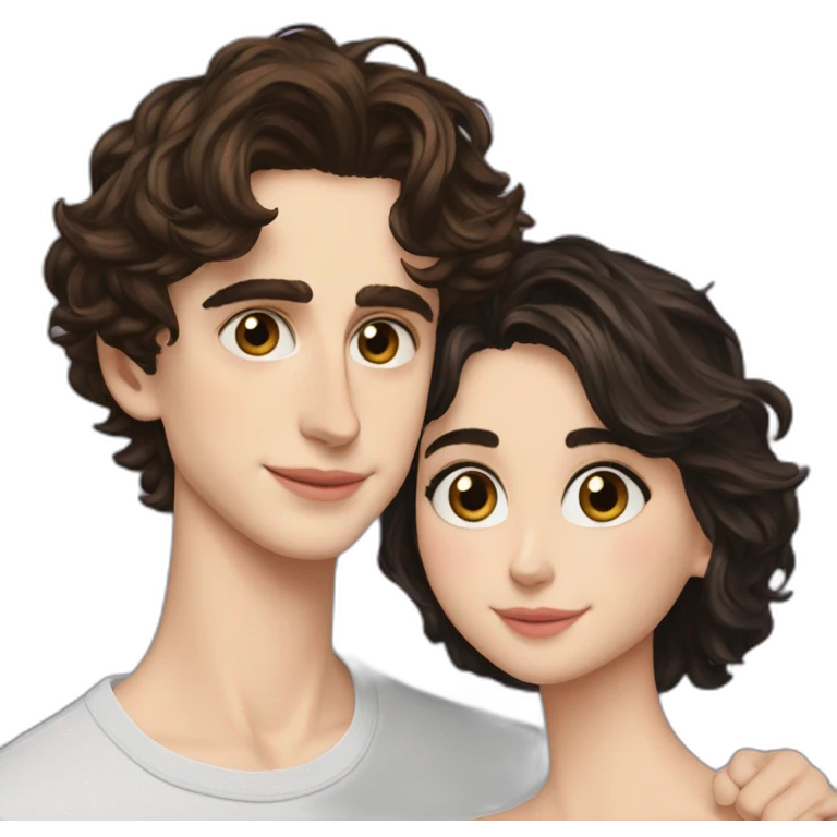 timothee chalamet and kylie je emoji