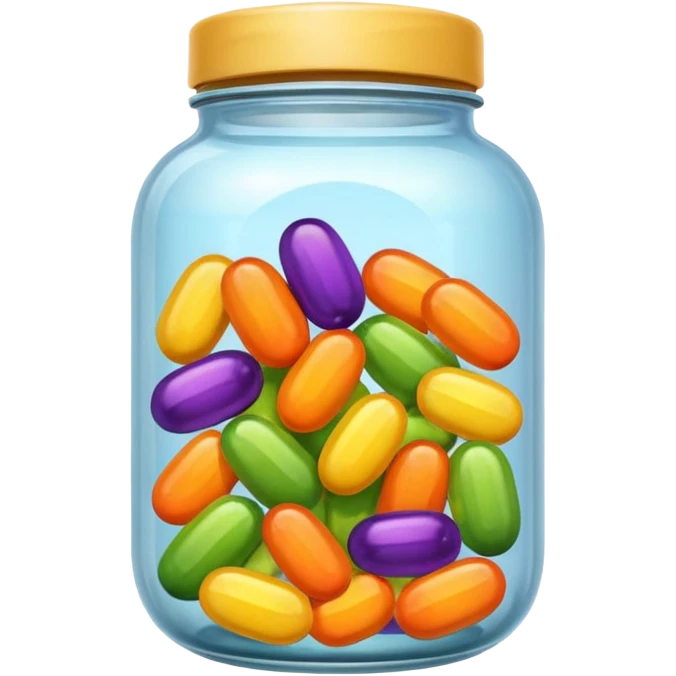 emoji de un frasco con vitaminas emoji