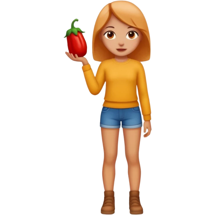 Full body spicy girl emoji