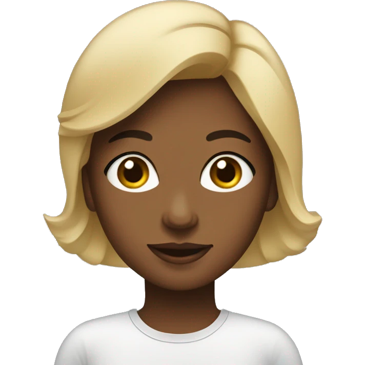 mulher com a mão nas costas emoji