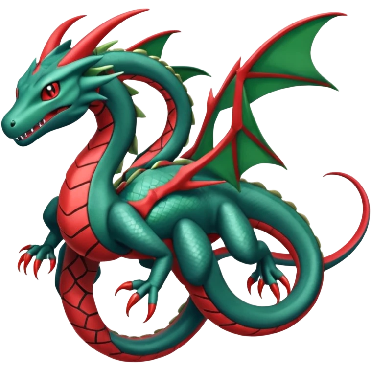 Hydra-Salamence-Rayquaza-Zygarde-Salandit-fusion (full body) emoji