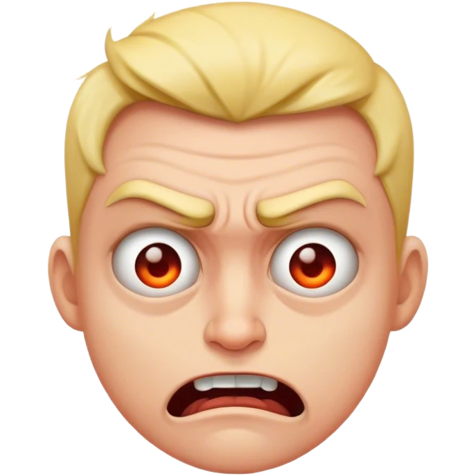 Mad face emoji