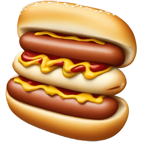 Hot dog emoji
