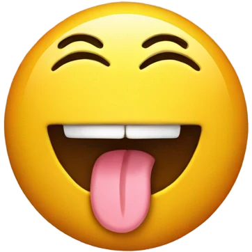 Smiley slide  tongue emoji with peace sign  emoji