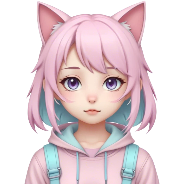 Edgy Cute Realistic Kawaii Cute Cool Pastel Cartoon Beautiful Elegant Pretty Anime Punk Techwear Gothic Catgirl emoji