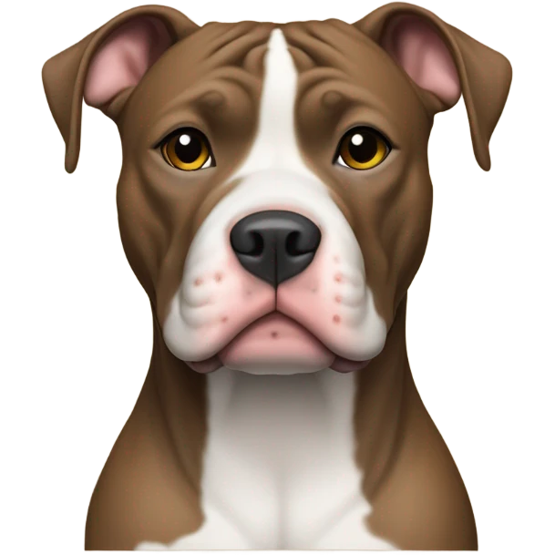American Pit Bull Dog Sitting emoji