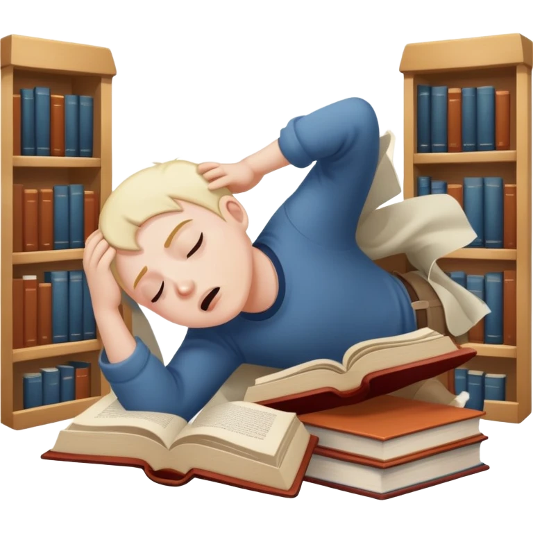 Crashing out at library  emoji