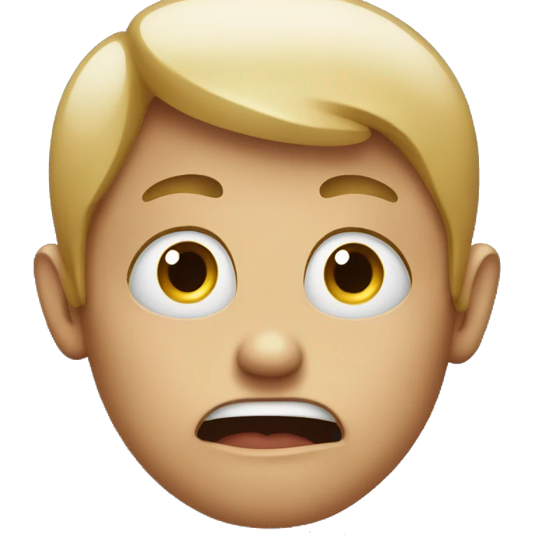 scared face emoji