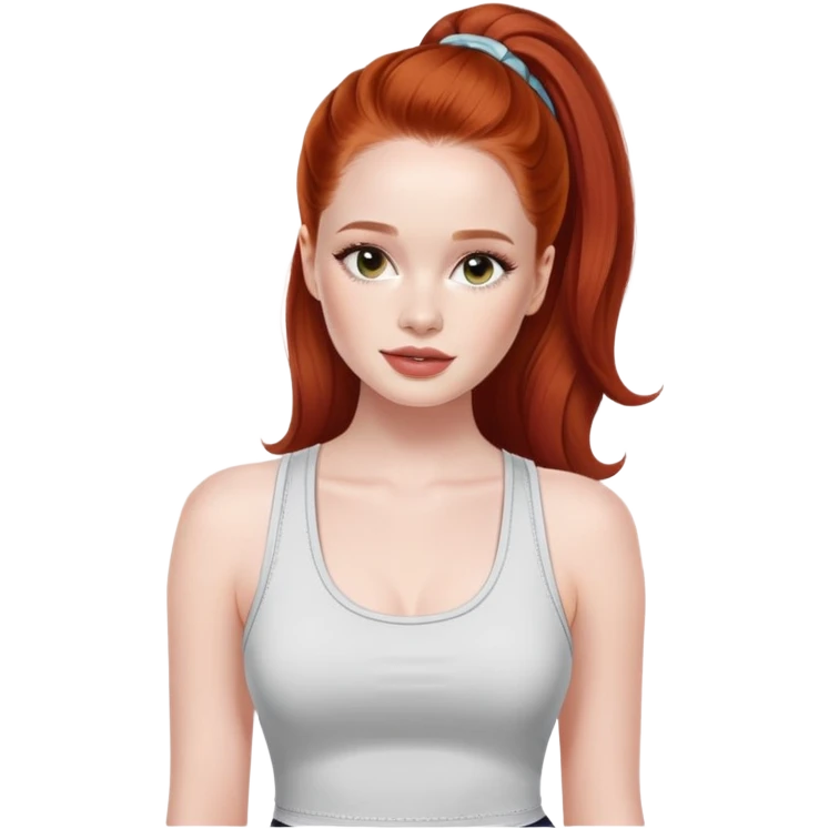 American actress Madelaine Petsch with thank top  emoji