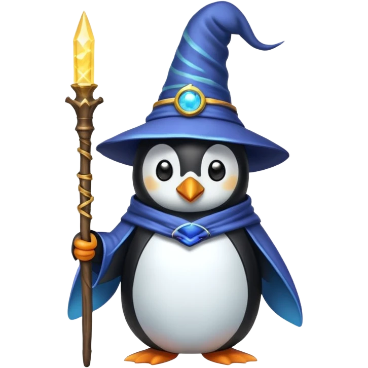 Penguin Wizard emoji