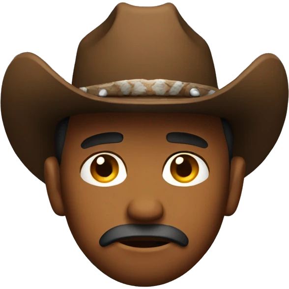 Sad cowboy emoji emoji
