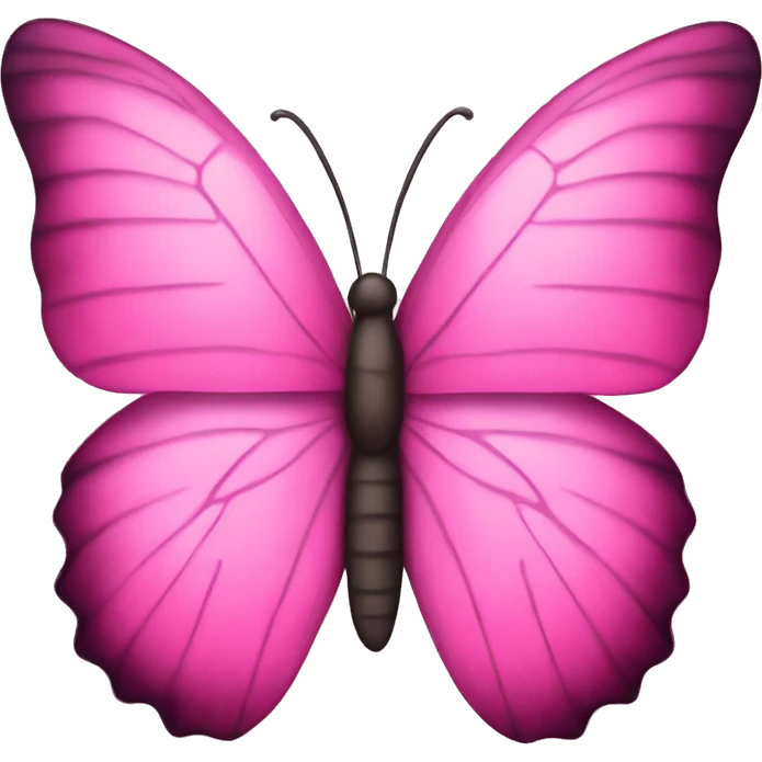 A pink butterfly emoji