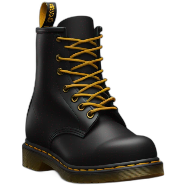 Dr marten’s shoes black emoji