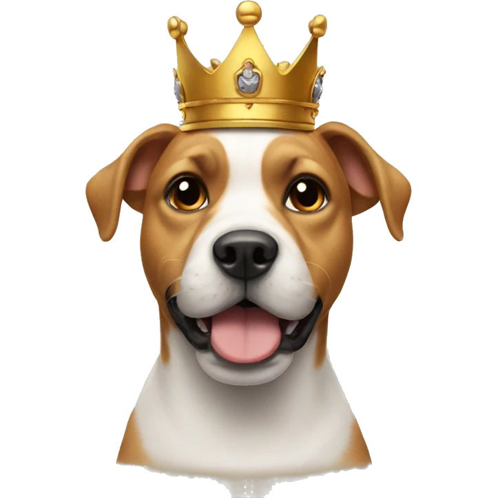 Dog with a crown emoji