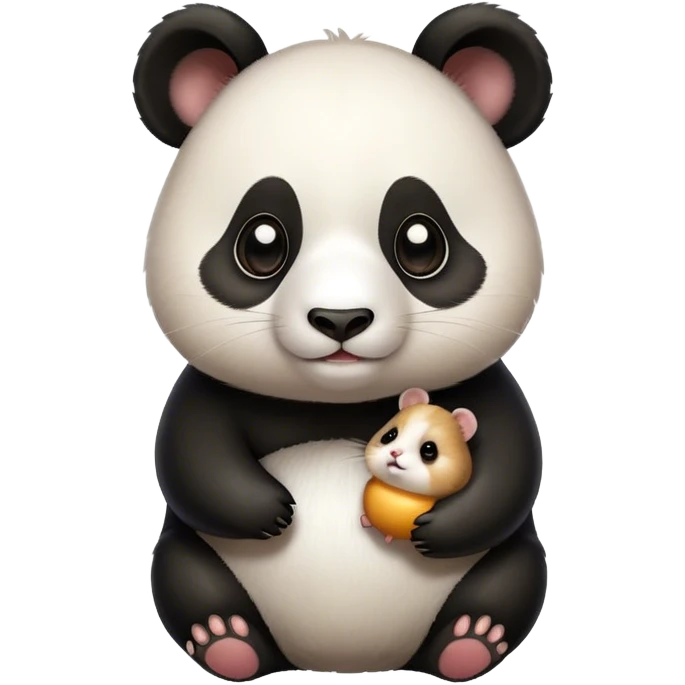 Panda and hamster emoji