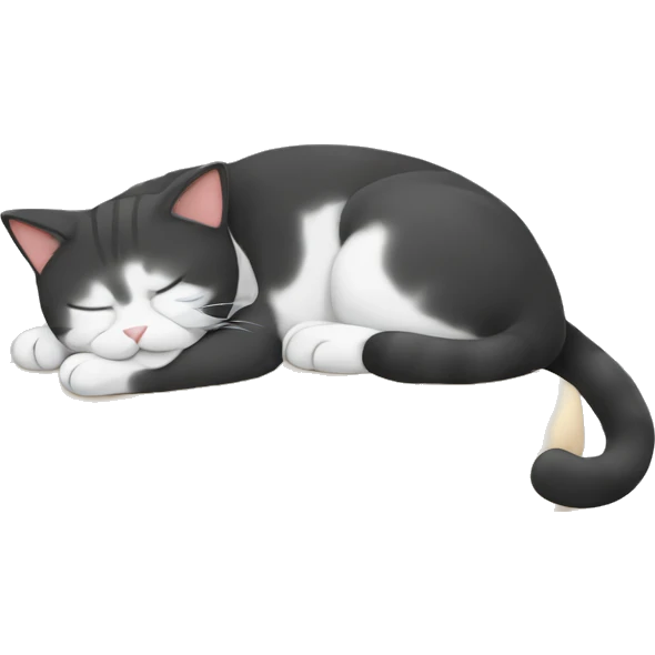 a sleeping cat emoji