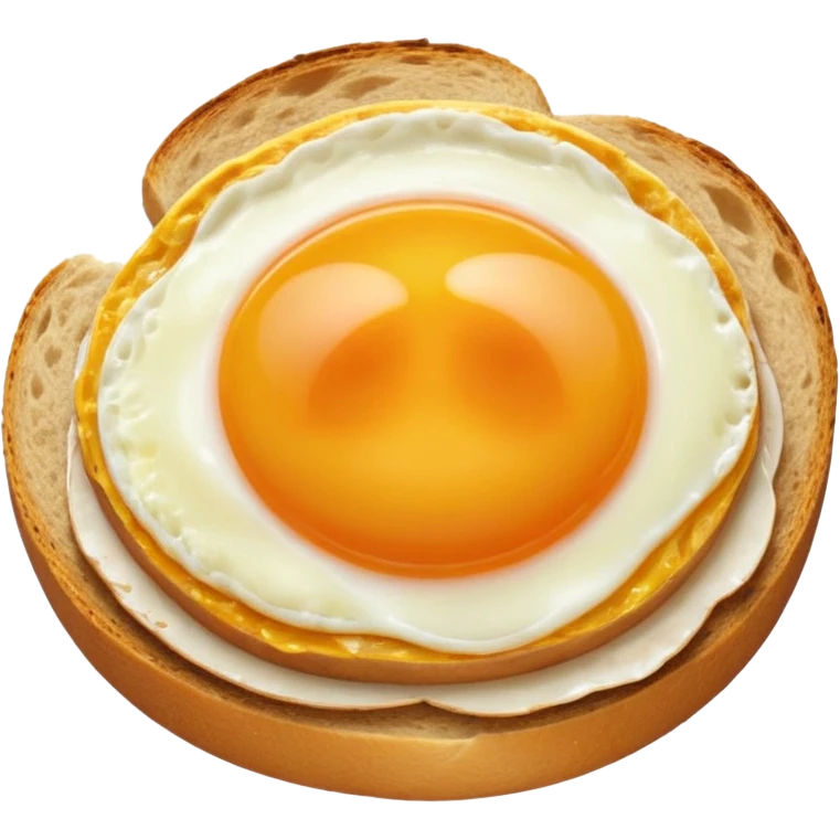 Egg in a sour dough bread emoji