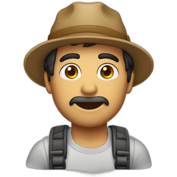 Chico con gorra y guiñando el ojo emoji