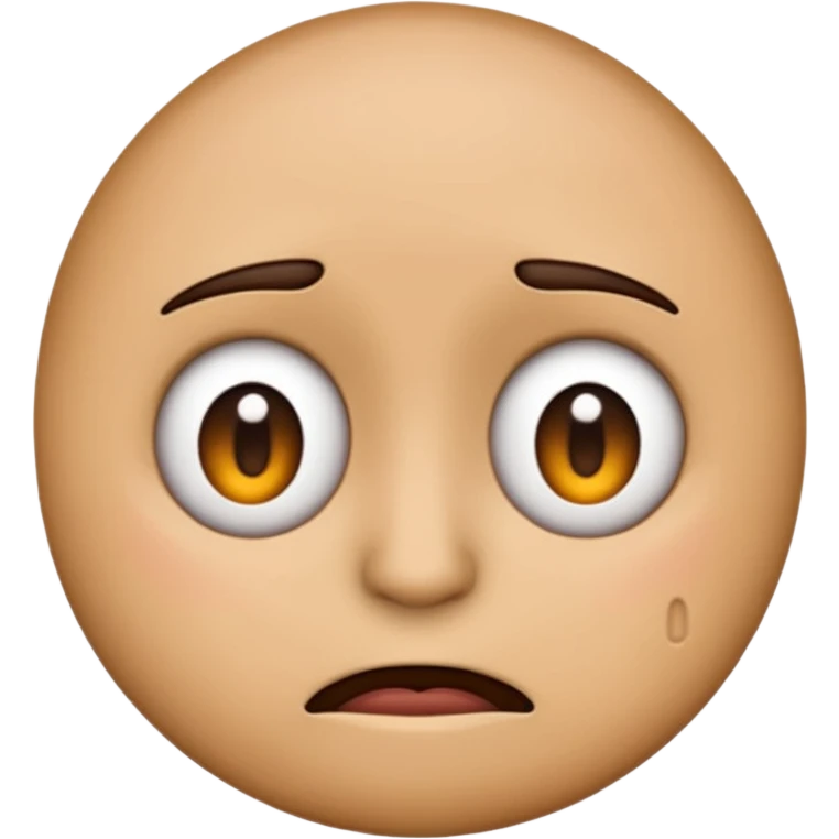 emoji looking to the side and looks like cringed emoji