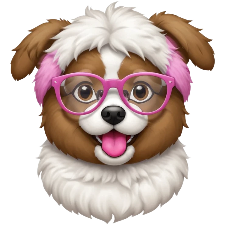 dancing dog with glasses emoji