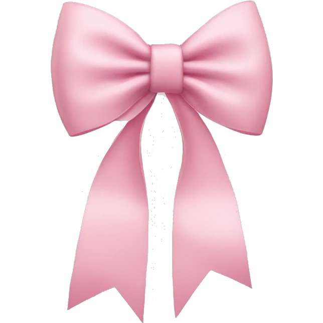 light pink bow emoji