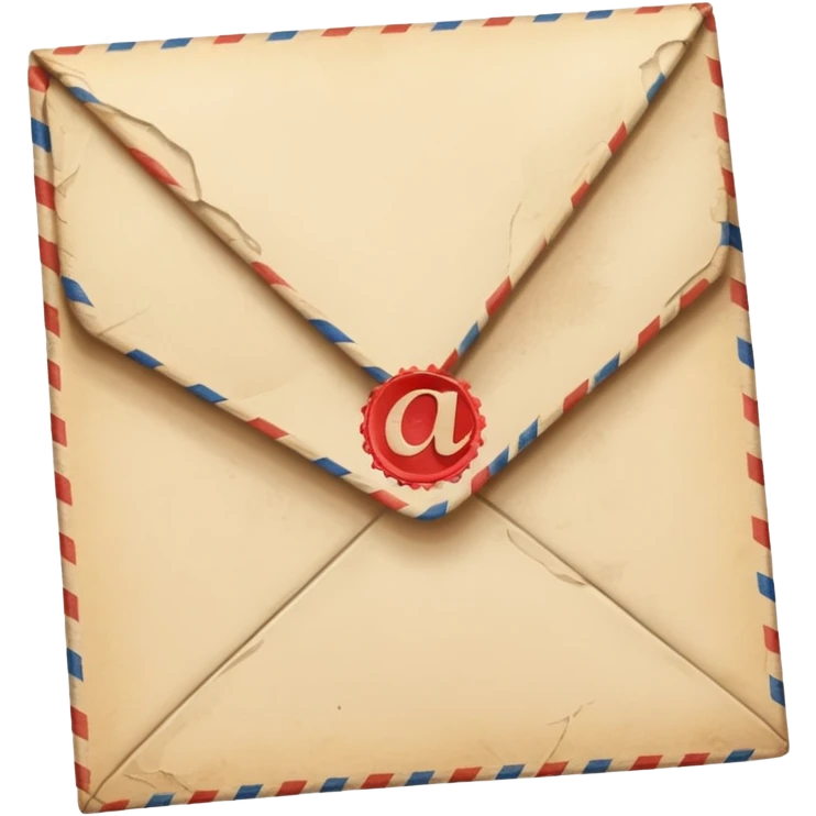 Letter with stamp on it emoji