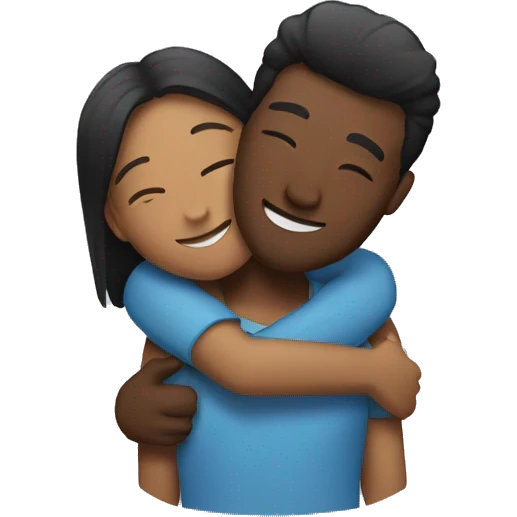 couple hugging emoji