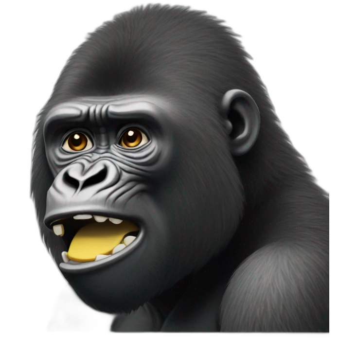 Crying gorilla emoji