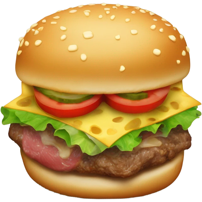 Smashed burger  emoji
